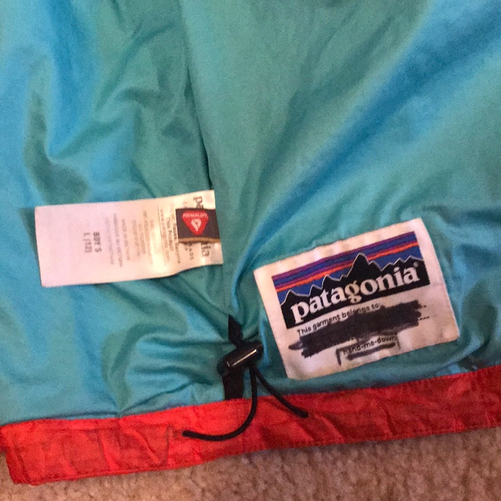 Orange Patagonia Lightweight Down Jacket - Picture 4 of 4